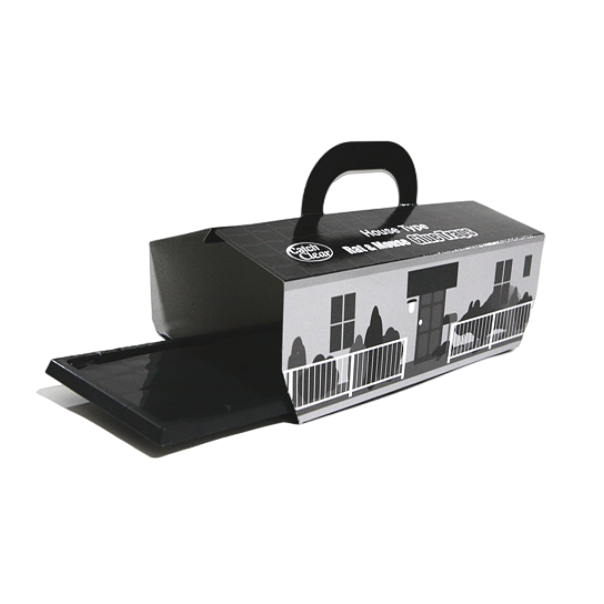 Rat glue trap contains paper guard.
The paper guard covers dead body of rats.