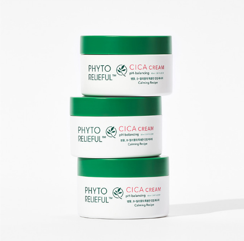 Acidic relief cream that regulates sensitive skin and hydrates it to keep skin healthy
