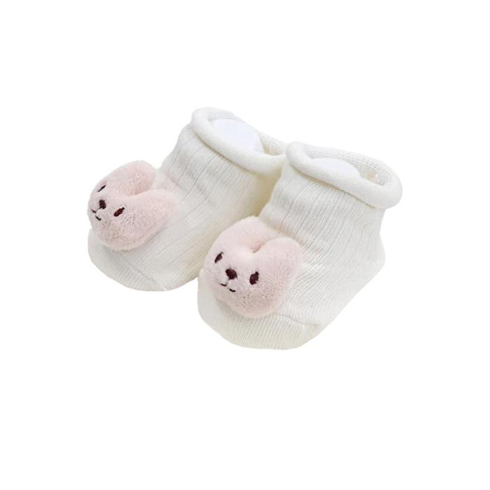 Chubby Fox Ivory Organic Baby Socks