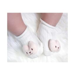 Chubby Fox Ivory Organic Baby Socks