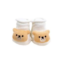 Teddy Bear Ivory Organic Baby Socks