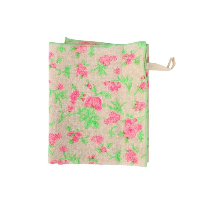 Flower Pattern kichenclothes(fluorescent pink)