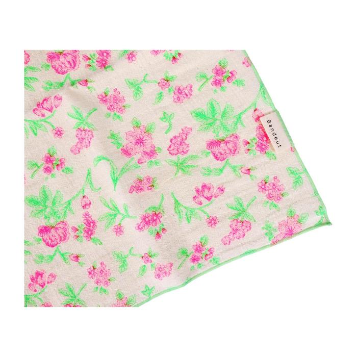 Flower Pattern kichenclothes(fluorescent pink)