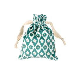 Flower-printed lucky bag(Green)