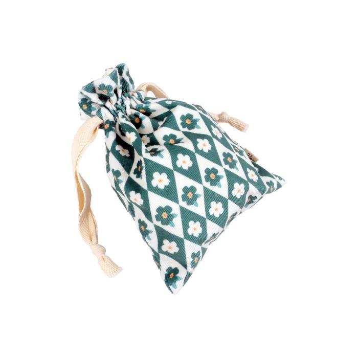 Flower-printed lucky bag(Green)