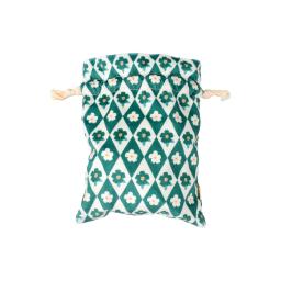 Flower-printed lucky bag(Green)