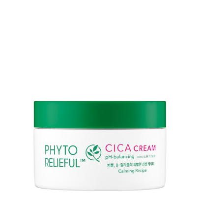 Acidic relief cream that regulates sensitive skin and hydrates it to keep skin healthy