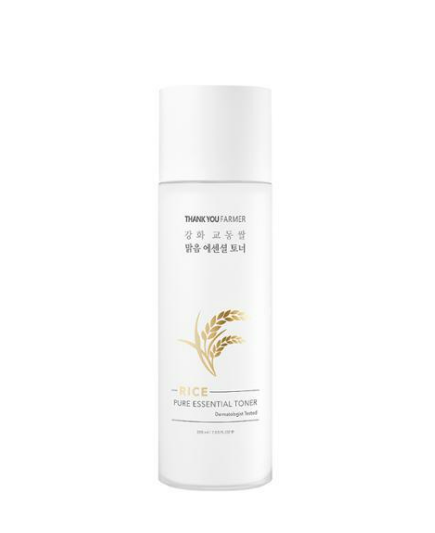 High concentration 2-in-1 clear essential toner that gently cleanses skin texture and adds nutrition and transparency with rice from clean areas