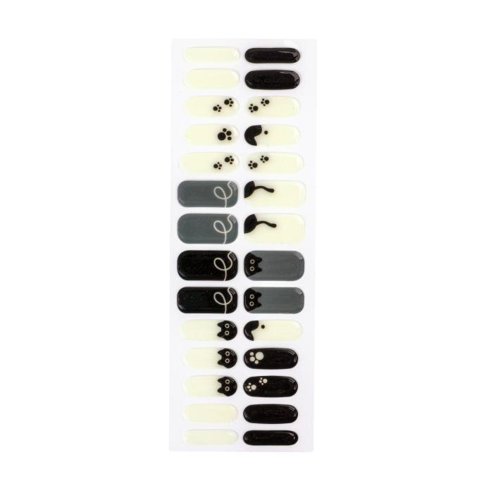 [VIVISHOW] Cutie Cat Gel Nail Sticker : 100% Real Gel Nail Strips