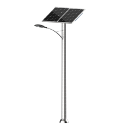 solar street light with integrated solar panel