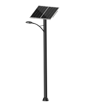 solar street light with integrated solar panel