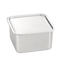 square tin with lid