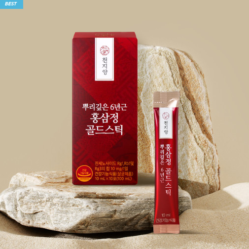 A 6-year-old red ginseng tablet gold stick filled with 100% red ginseng concentrate