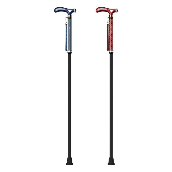 BINATTI Stick Foldable : carbon walking stick (wine, blue color)