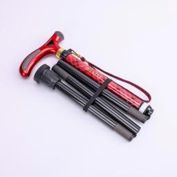 BINATTI Stick Foldable : carbon walking stick (wine, blue color)