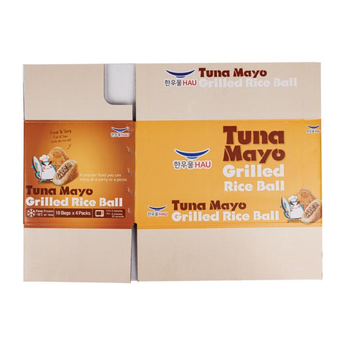 tuna mayo grilled rice ball in a box