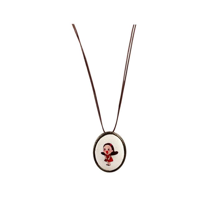 Ulsan big baby necklace saying hello