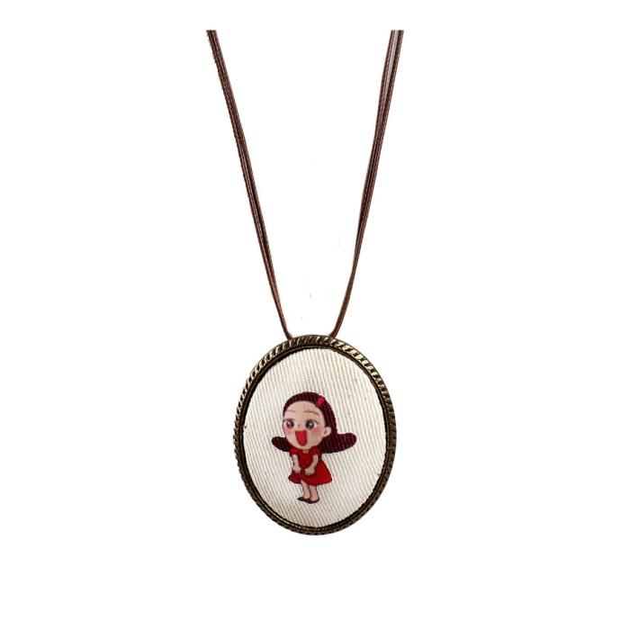 Ulsan big baby necklace saying hello