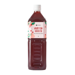 a bottle of hibiscus iced tea