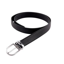 black leather belt