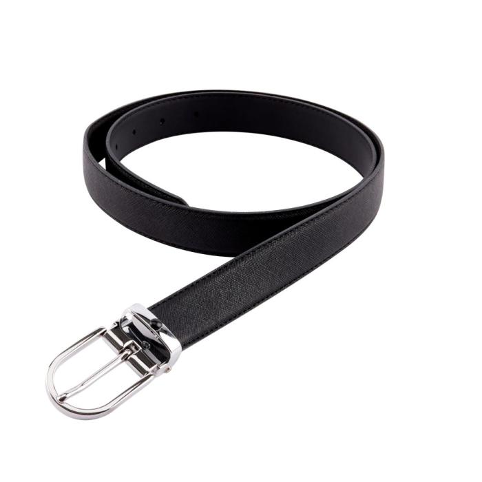 black leather belt