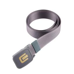 gray belt with yellow logo