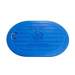 blue rubber doormat