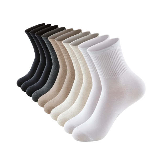 Womens 10 Pairs Cotton Lightweight Quarter Crew So