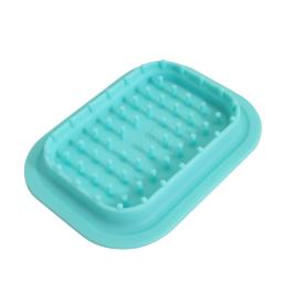 blue plastic bath tray