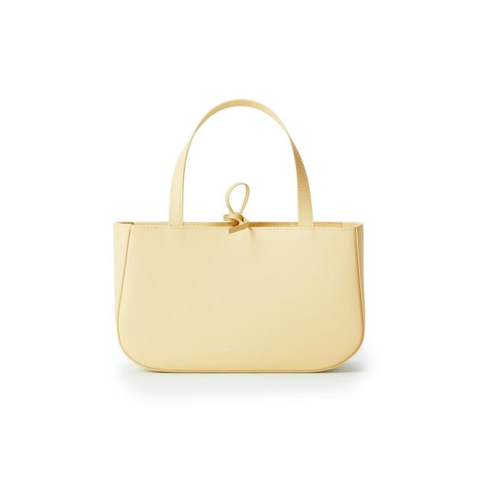 the tote bag in yellow
