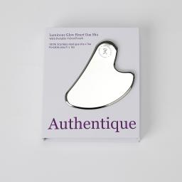 Luminous Glow Heart Gua Sha With Portable Velvet Pouch