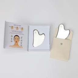 Luminous Glow Heart Gua Sha With Portable Velvet Pouch
