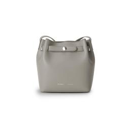 the tote bag in taupe italian leather