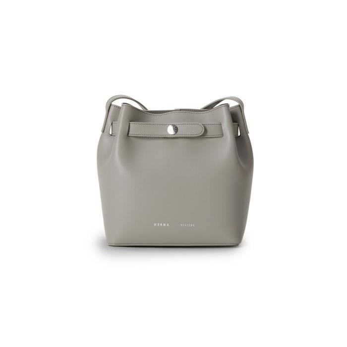 the tote bag in taupe italian leather