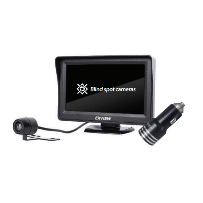 A Camera and Monitor for Checking Blind Spots While Driving