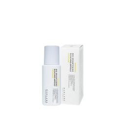 the product, which is a white bottle with a blue cap and a white box next to it