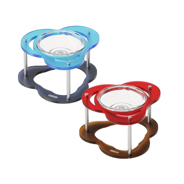 A premium acrylic bowl that fills your space with color, light, and modern elegance.
Inspired by the shape of flower petals, its minimal curves and trendy colors allow it to serve as both a pet bowl and a decorative interior piece.
