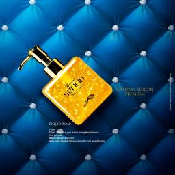 Natural sericin protein liquid soap