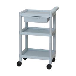 a small utility cart with a drawer and wheels