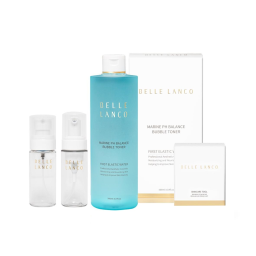A bubble toner that gently hydrates and cares for sensitive skin without irritation.