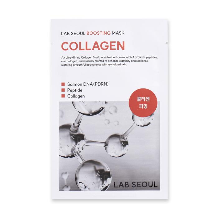 An ultra-fitting Collagen Mask, enriched with salmon DNA(PDRN), peptides, and collagen, meticulously to enhance elasticity and resilience, restoring a youthful appearance with revitalized skin.