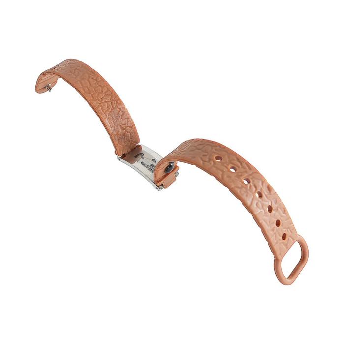 Urethane and Stainless Steel Bracelet (brown)