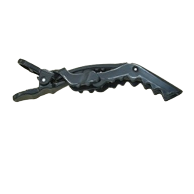 Alligator clip hair clips to hold loose hair tightly
The curved shape of the crocodile's head holds the hair tightly so that it does not flow down.