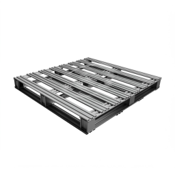 General view of Galvanized Steel Pallet of 1100*1100*120