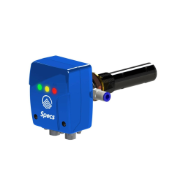 a blue and black pneumatic actuator