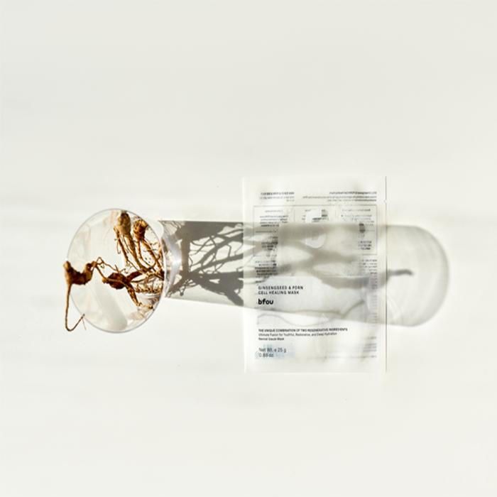 Packed with Ginseng Seed Oil and Ginseng Water, enhanced with PDRN to accelerate and deepen skin regeneration — bfou No.1 Mask.
