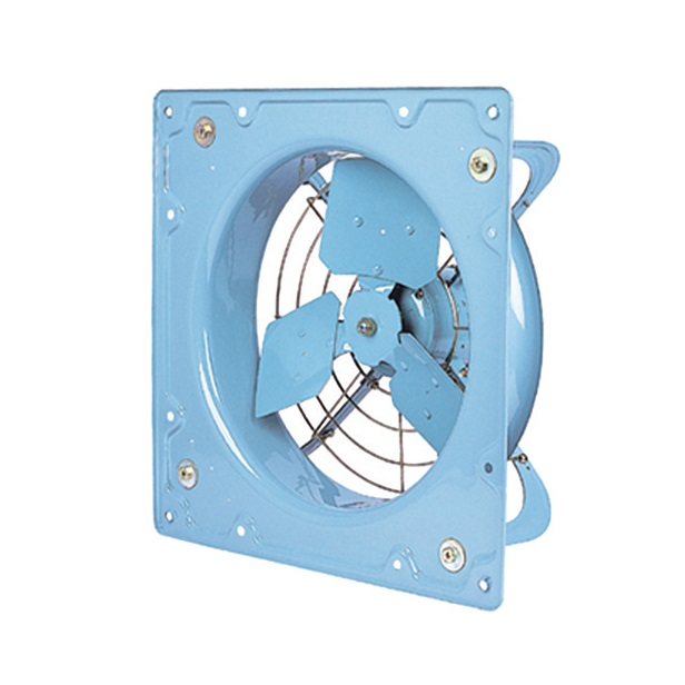 a blue fan