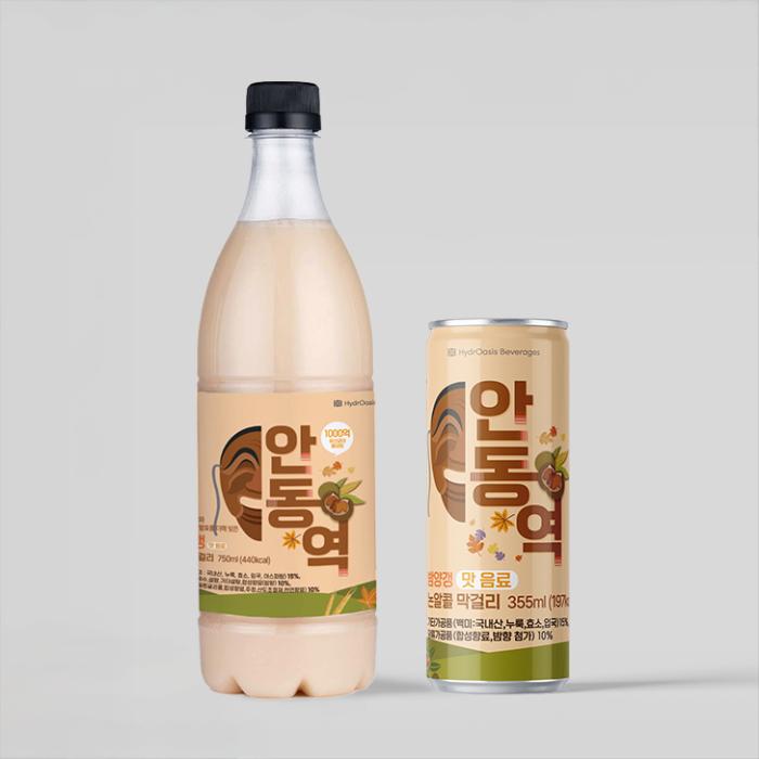 This is the Chestnut Red Bean Jelly flavor of our non-alcoholic makgeolli.