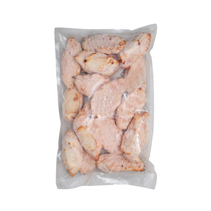 frozen chicken wings in a plastic bag