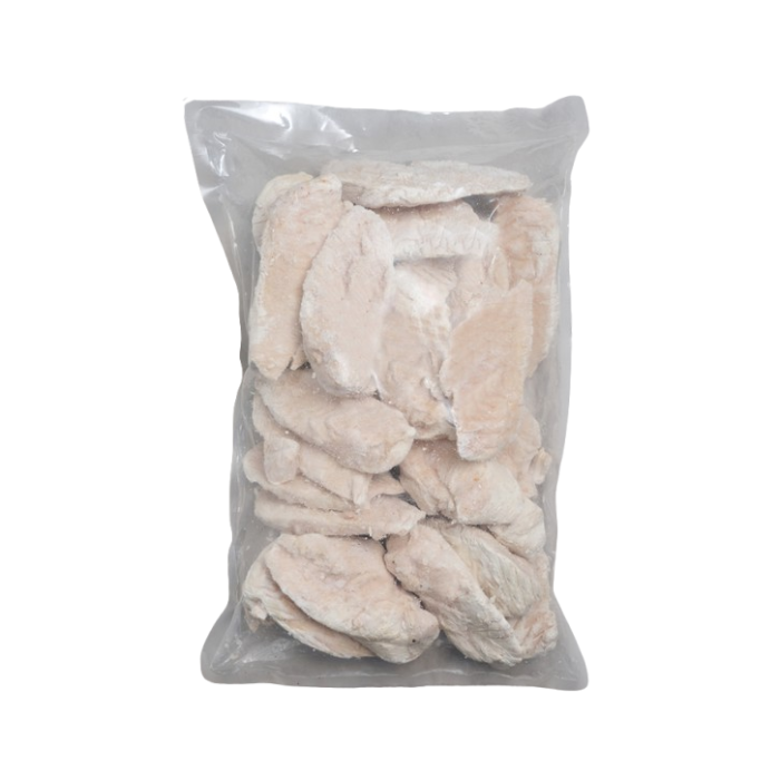 frozen chicken wings in a plastic bag